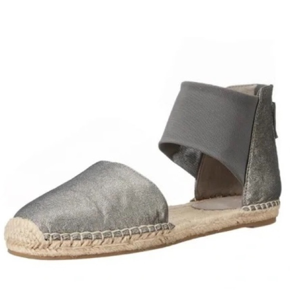 EILEEN FISHER Coy Skimmer Espadrille Flat in Gunmetal